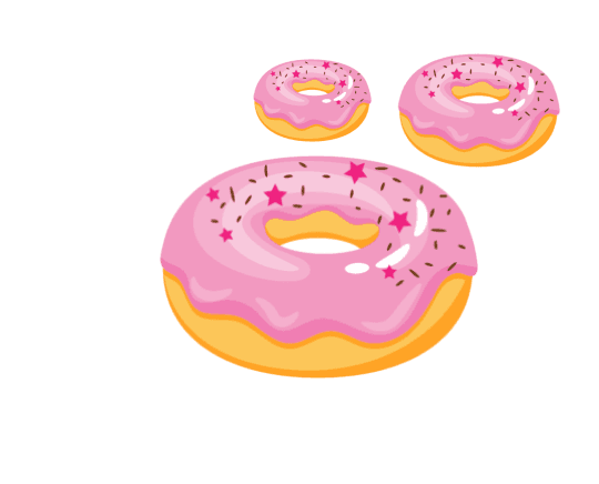 Dog Behind Donut coin icon